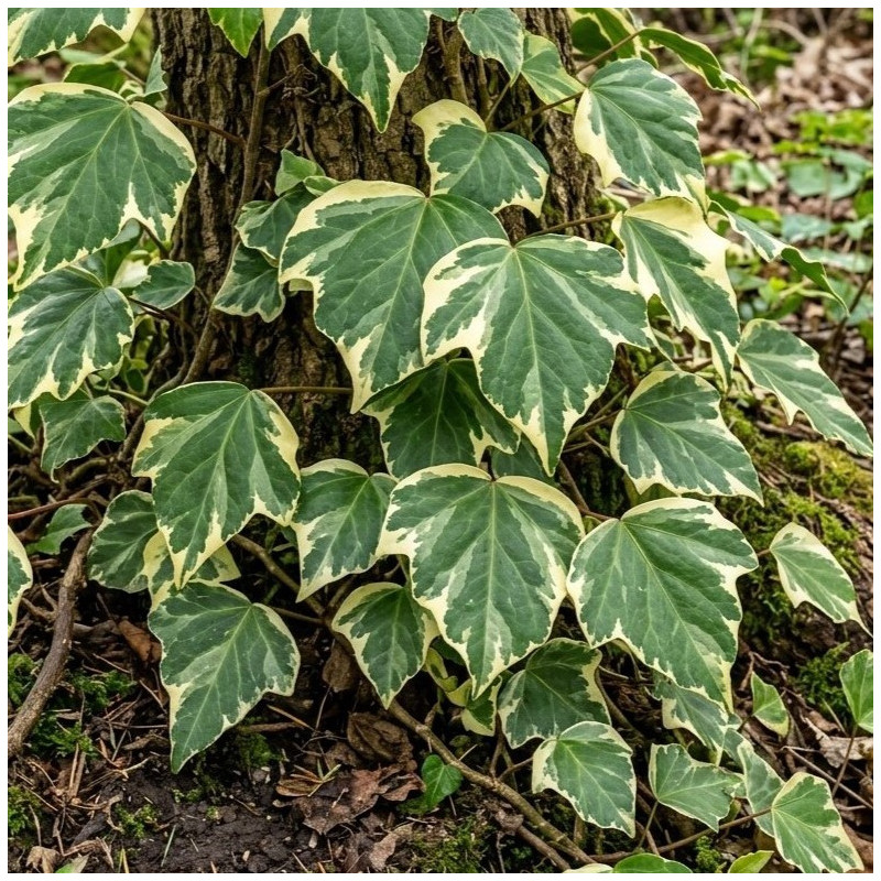 Hedera colchica 'White Variegata'